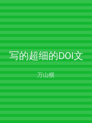写的超细的DOI文
